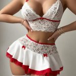 لانجري قطعتين ميني جيب - كود 313