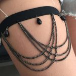 طوق نسائي بساق على شكل هارجوكو للفتيات - كود 350