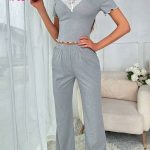 بجامه حريمي نص كم - كود 4709