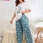 بيجامه نص كم حريمي للعرايس - كود 0166