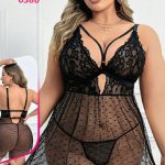 قميص نوم اسود دلع - كود 0386