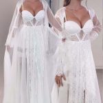 قميص نوم ابيض طويل للعروسه - كود S1