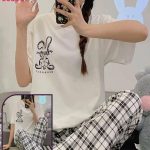 بيجامه حريمي بنطلون كروهات - كود 10390