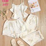 بيجامه حريمي 3 قطعه - كود 1077