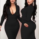 فستان قصير مثير ضيق - كود 1120