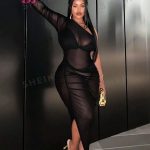 قميص نوم دلع طويل شفاف - كود 193