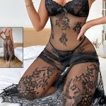 لانجري اسود شفاف - كود 302