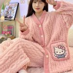 بيجامه حريمي للعروسه شتوي - كود 3523