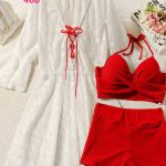 مايوه 2 قطعه مع الكاش - كود 466