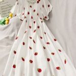 فستان طويل فروله - كود 542