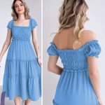 فستان كت طويله - كود 699