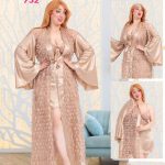 قميص نوم سكسي بالروب طويل - كود 732