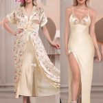 قميص نوم طويل بالروب - كود 751