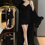 قميص نوم بالروب للعرايس - كود 0104