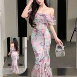 فستان طويل مثير للبنات - كود 0109