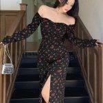 فستان طويل كب مثير - كود 043