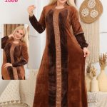 عبايه شتوي قطيفة للعرايس - كود 1006