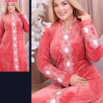 عباية استقبال شتوي بأكمام طويلة - كود 1014