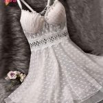 بيبي دول ابيض شفاف قصير - كود 1078