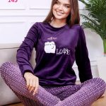 بيجامه حريمي قطيفه للعرايس - كود 145