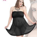 بيبي دول شفاف بتفاصيل أنيقة - كود 172