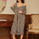 قميص نوم تايجر بالروب - كود 2493