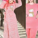بيجامه حريمي بالروب طويل - كود 3520