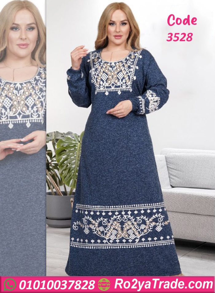 عباية استقبال خليجية مطرزة - كود 3528