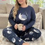 بيجامه حريمي شتوي كيرفي - كود 534