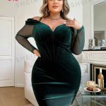 دريس قطيفه قصير كم شفاف - كود 546 المقاس بيج سايز تلبيس من 85 الي 100ك