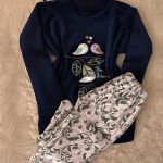 ترنج قطيفه قطعتين حريمي - كود 5694