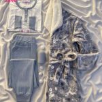 طقم شتوي قطيفه حريمي - كود 5840