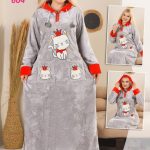 جلابيه قطيفه طويله حريمي - كود 604