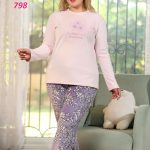 بيجامه قطن يدفي حريمي - كود 798