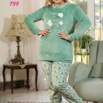 بيجامه شتوي قطيفه - كود 799