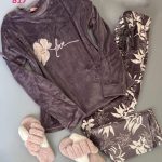 بيجامه قطيفه حريمي - كود 817