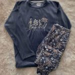 بيجامه قطيفه حريمي - كود 9079