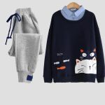 ترنج قطعتين شتوي حريمي - كود 9503