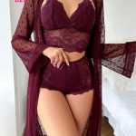 طقم داخلي ثلاثي دانتيل - كود 022