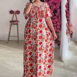 دريس مدلع مشجر حريمي - كود 1855