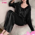 بيجامه قطيفه حريمي - كود 2180