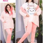 طقم شتوي بطبعة Hello Kitty - كود 4015