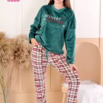 بيجامة شتوي بنقشة كروهات - كود 6000