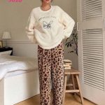 بيجامه فرو شتوي تدفي حريمي - كود 9010