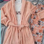 طقم شتوي بالروب فرو حريمي - كود 9083