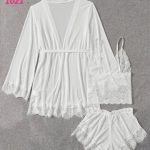 طقم روب دانتيل حريمي - رمز المنتج 1021