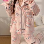 بيجامه حريمي شتوي فرو - كود 1033