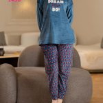 بيجامة شتوي بطبعة - كود 1450