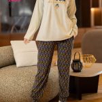 بيجامة شتوي زهرية - كود 1469