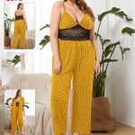 طقم بيجامة حريمي مشجر - كود 2073